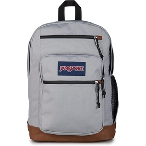 JanSport Cool Backpack, with 15-inch Laptop Sleeve – Large Computer Bag Rucksack with 2 Compartments, Ergonomic Straps, Army Green Letterman Poly(Grounded Grey)