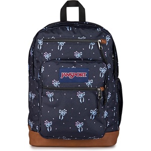 JanSport Cool Backpack, with 15-inch Laptop Sleeve – Large Computer Bag Rucksack with 2 Compartments, Ergonomic Straps, Army Green Letterman Poly(Pastel Petals Black)