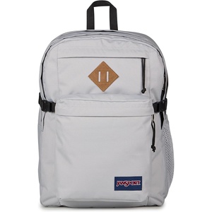 JanSport Main Campus Backpack – Travel or Work Backpack with 15-Inch Laptop Sleeve and Dual Water Bottle Pockets, Lavender Ash(Grounded Grey)