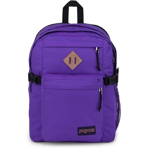 JanSport Main Campus Backpack – Travel or Work Backpack with 15-Inch Laptop Sleeve and Dual Water Bottle Pockets, Lavender Ash(Party Plum)