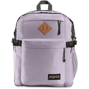 JanSport Main Campus Backpack – Travel or Work Backpack with 15-Inch Laptop Sleeve and Dual Water Bottle Pockets, Lavender Ash(Pastel Lilac)