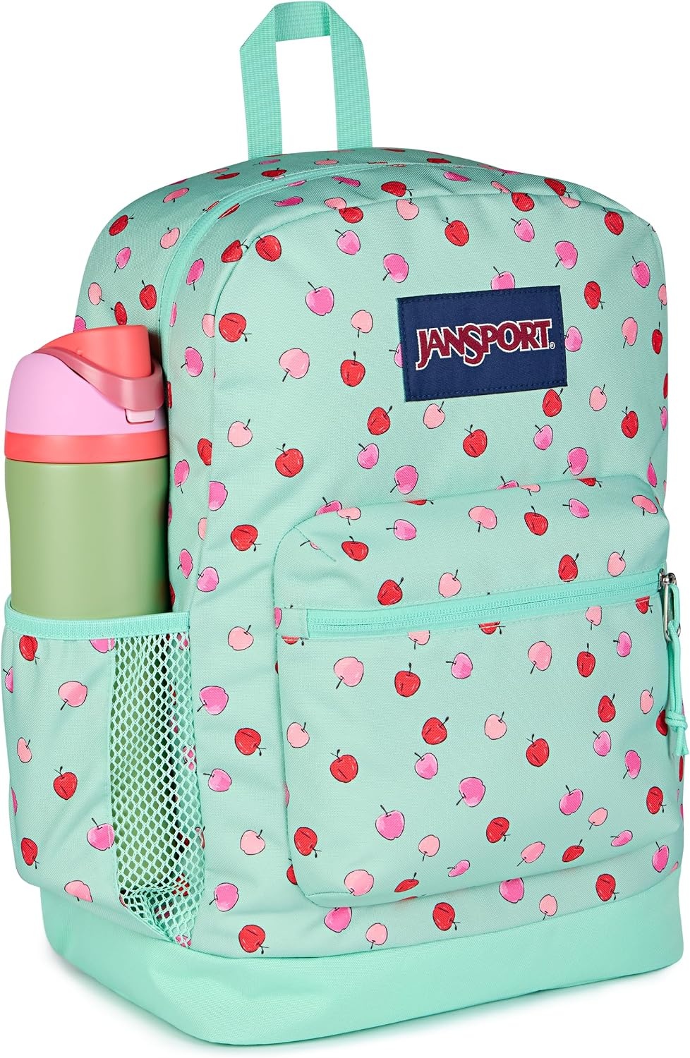 image:imageJanSport 26L Cross Town Plus Backpack Flutter By GreyApple Orchard Magic MintPinkRed