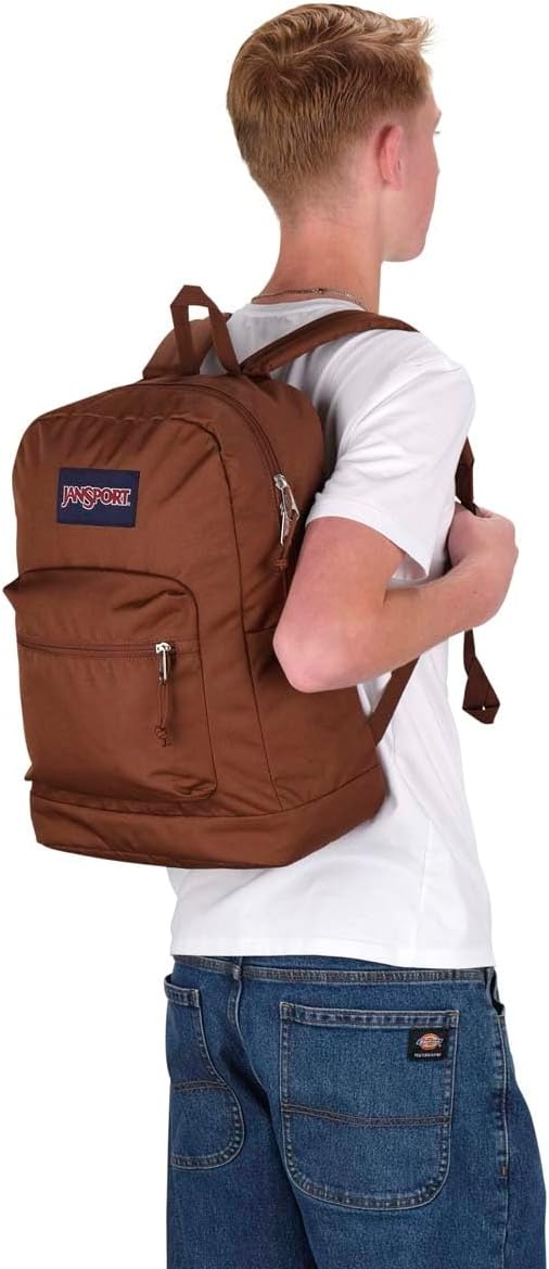 image:imageJanSport 26L Cross Town Plus Backpack Flutter By GreyBasic Brown