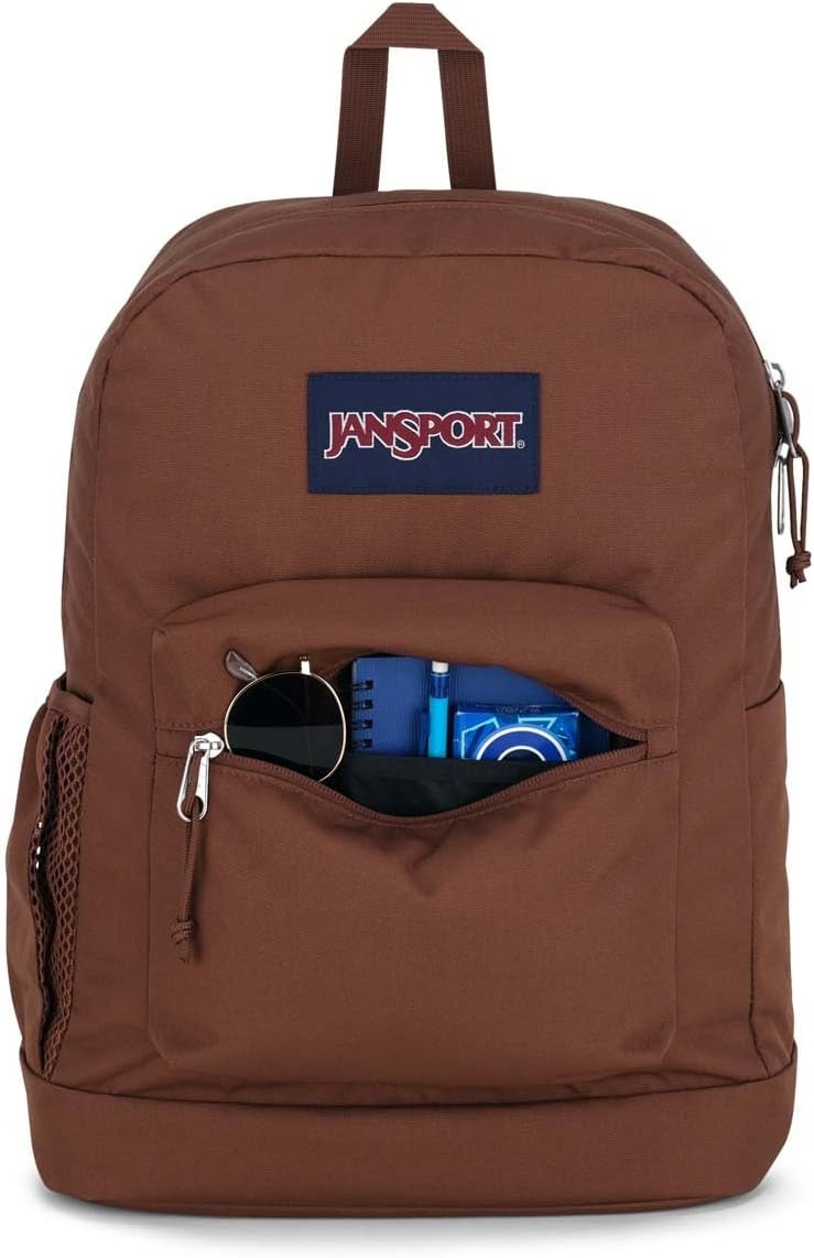 image:imageJanSport 26L Cross Town Plus Backpack Flutter By GreyBasic Brown