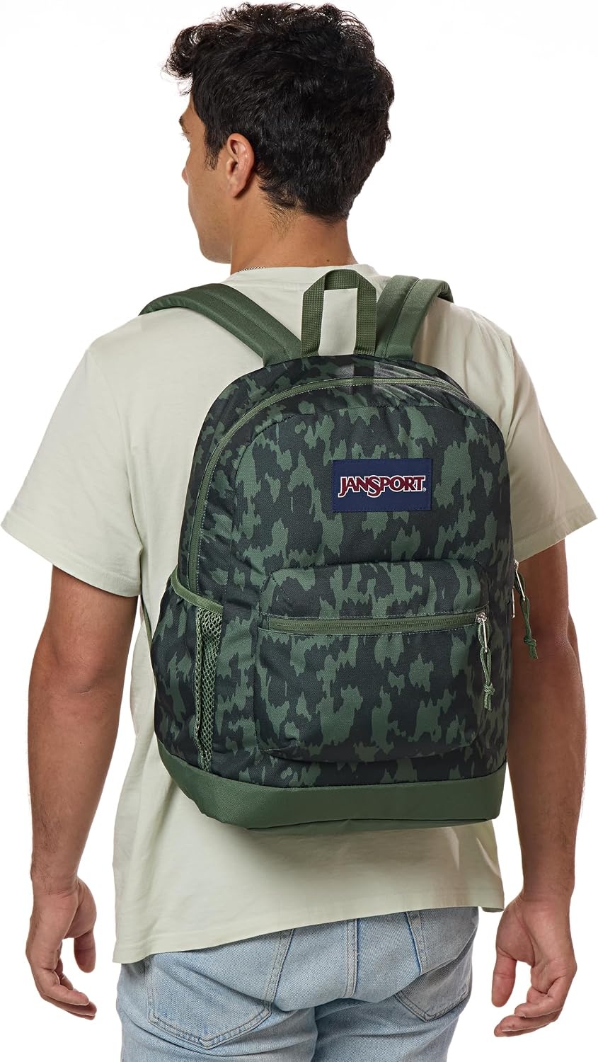image:imageJanSport 26L Cross Town Plus Backpack Flutter By GreyCamo Illusion