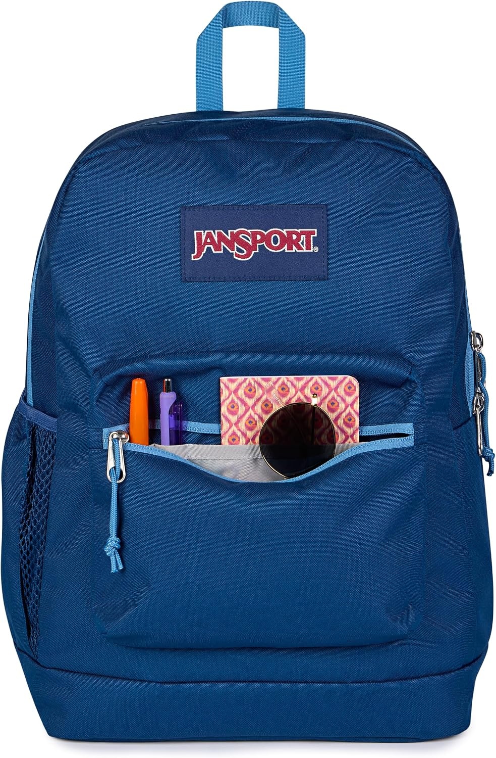image:imageJanSport 26L Cross Town Plus Backpack Flutter By GreyColor Blocked NavyElemental BlueEle