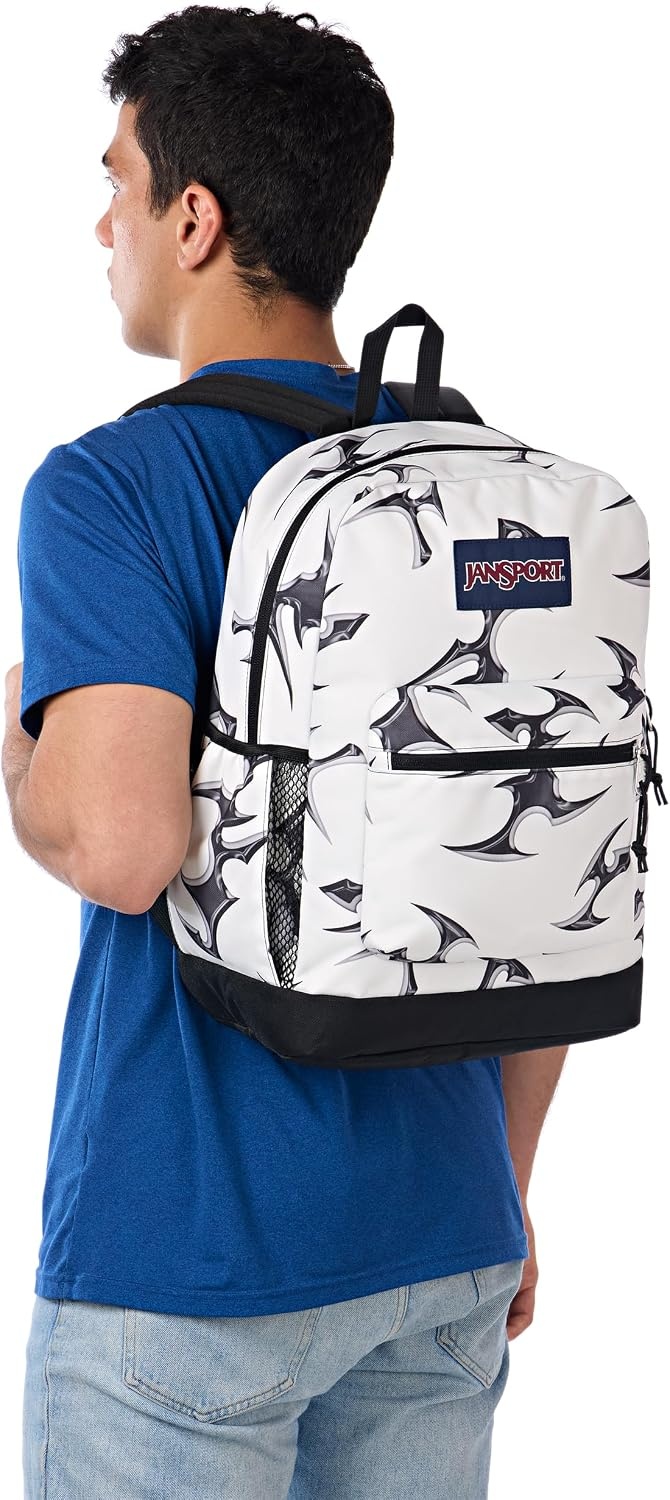 image:imageJanSport 26L Cross Town Plus Backpack Flutter By GreyCyber Silver White