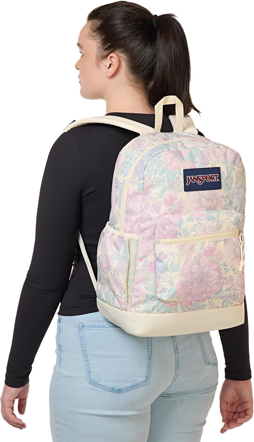 image:imageJanSport 26L Cross Town Plus Backpack Flutter By GreyFaded Tapestry