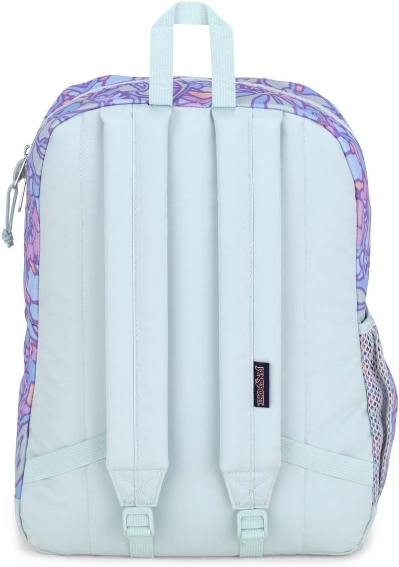 image:imageJanSport 26L Cross Town Plus Backpack Flutter By GreyFluid Floral Pastel Lilac