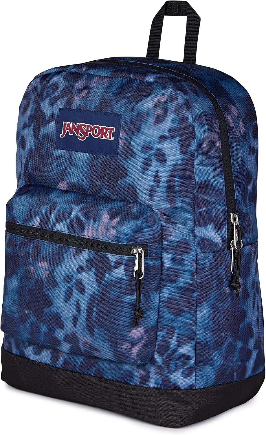 image:imageJanSport 26L Cross Town Plus Backpack Flutter By GreyGhostly Florals NavyPurplePink