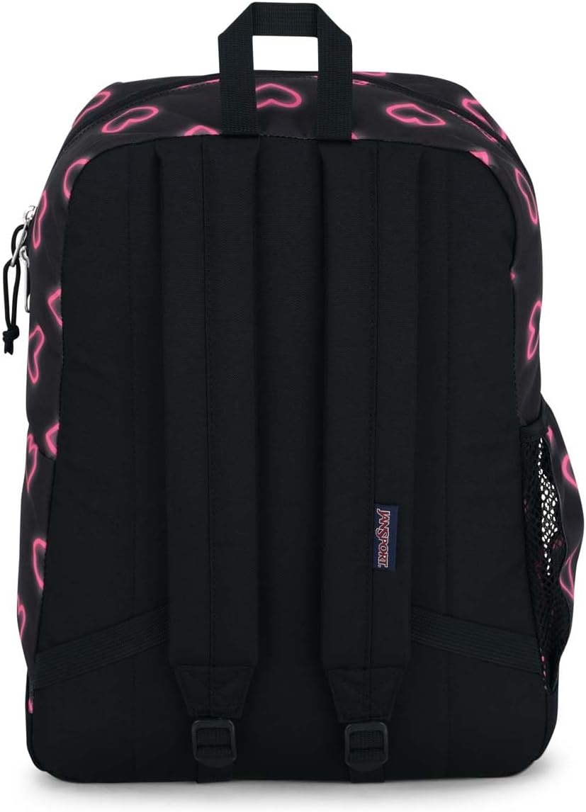 image:imageJanSport 26L Cross Town Plus Backpack Flutter By GreyHappy Hearts Black