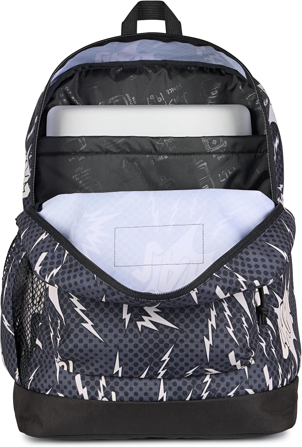 image:imageJanSport 26L Cross Town Plus Backpack Flutter By GreyHigh Voltage BlackGreyCharcoal