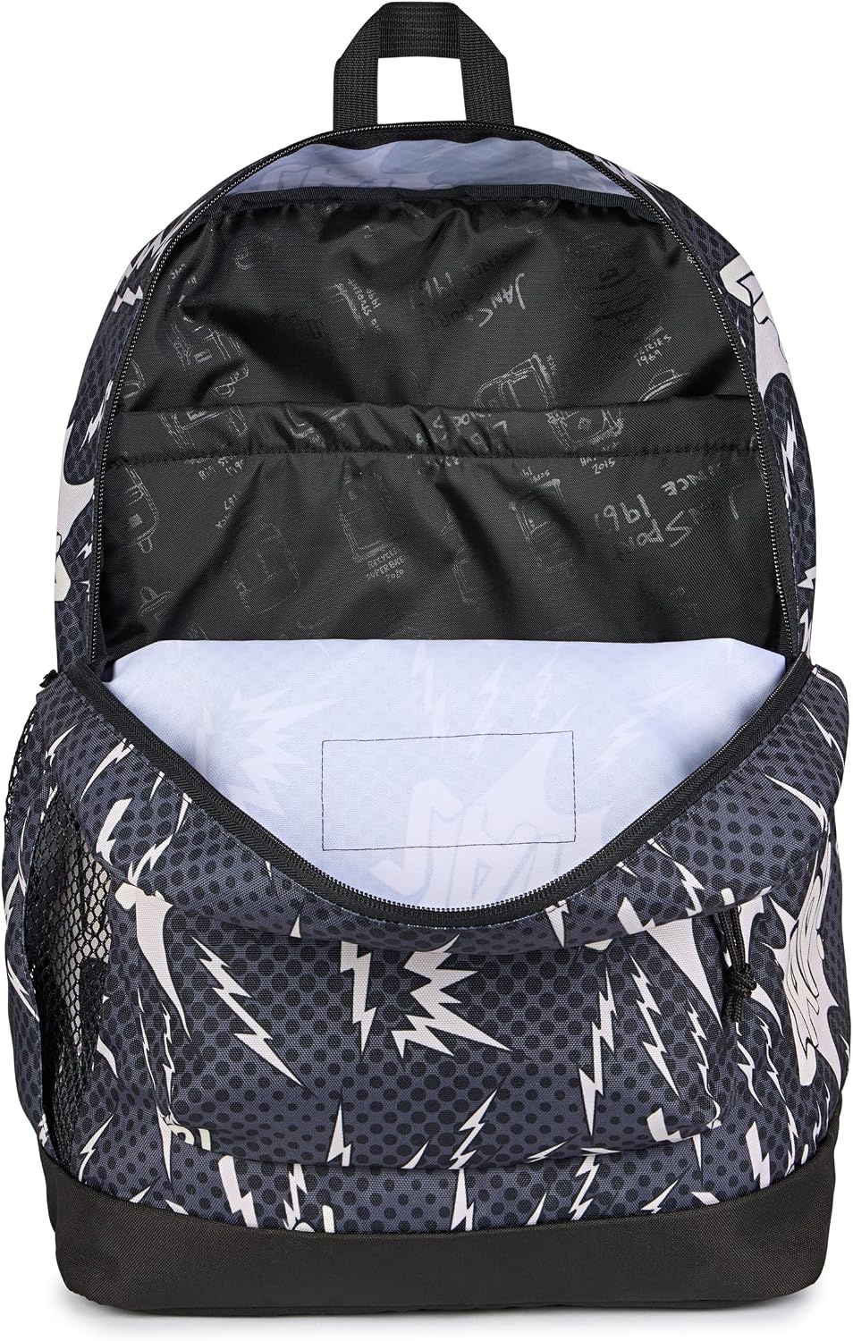 image:imageJanSport 26L Cross Town Plus Backpack Flutter By GreyHigh Voltage BlackGreyCharcoal