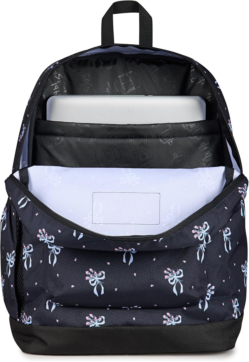 image:imageJanSport 26L Cross Town Plus Backpack Flutter By GreyPastel Petals BlackBluePinkGreen