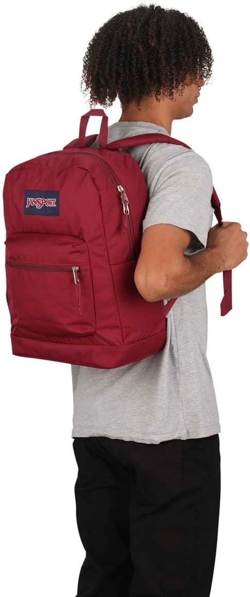 image:imageJanSport 26L Cross Town Plus Backpack Flutter By GreyRusset Red