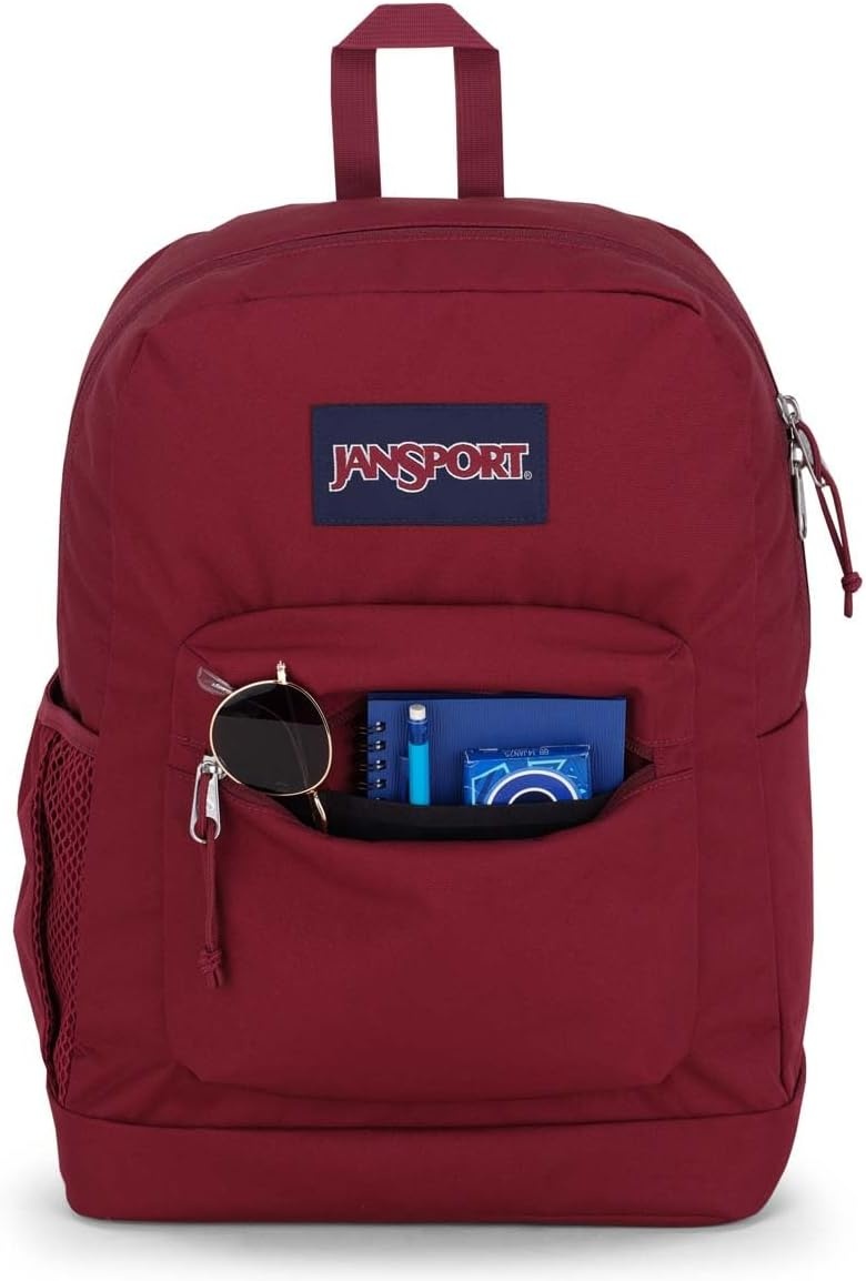 image:imageJanSport 26L Cross Town Plus Backpack Flutter By GreyRusset Red