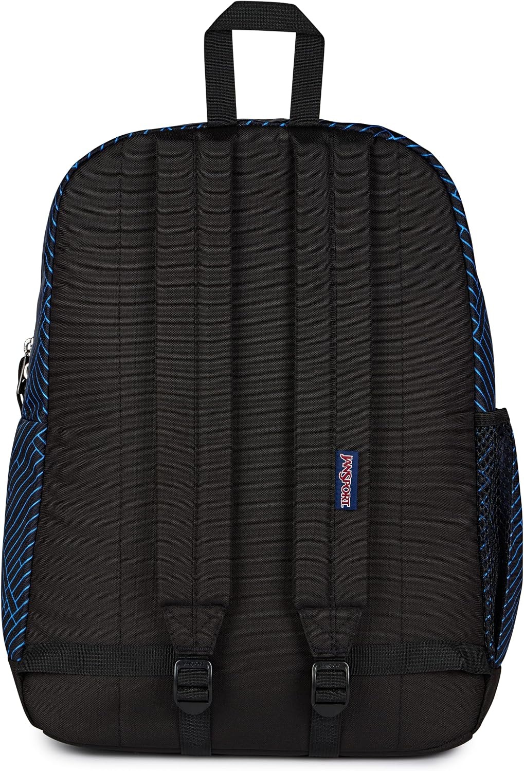 image:imageJanSport 26L Cross Town Plus Backpack Flutter By GreyTeam Stripes BlackBlackAzul