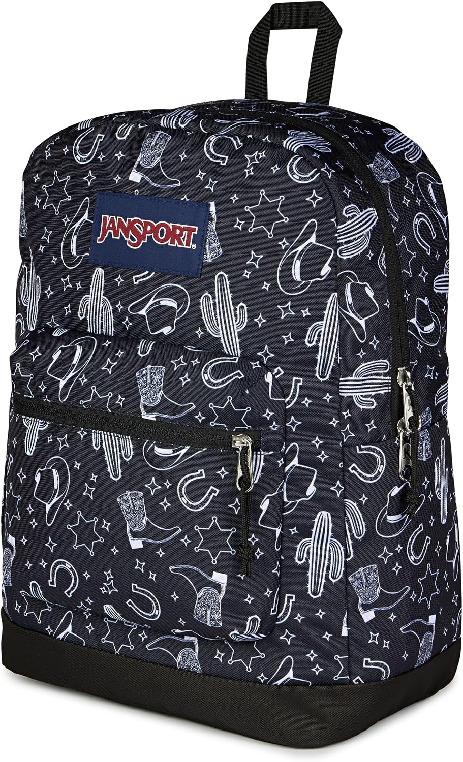 image:imageJanSport 26L Cross Town Plus Backpack Flutter By GreyWild West Escape BlackBlackWhite