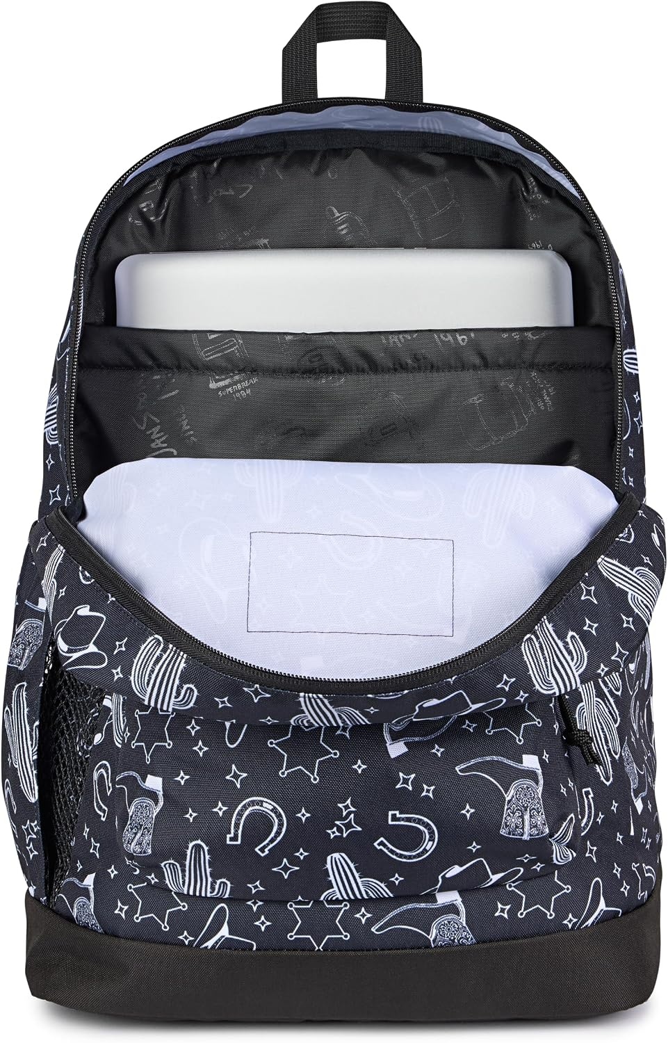image:imageJanSport 26L Cross Town Plus Backpack Flutter By GreyWild West Escape BlackBlackWhite
