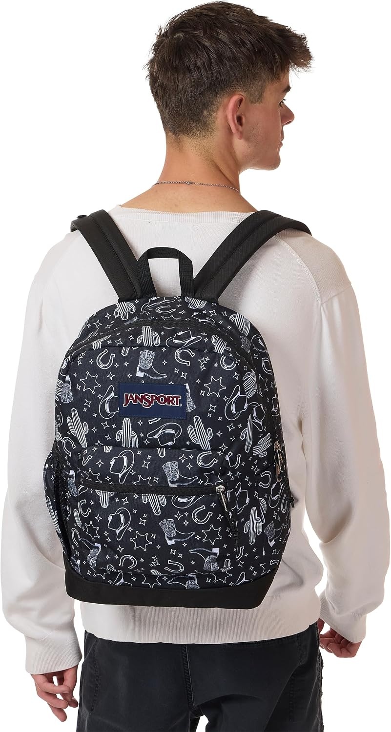 image:imageJanSport 26L Cross Town Plus Backpack Flutter By GreyWild West Escape BlackBlackWhite