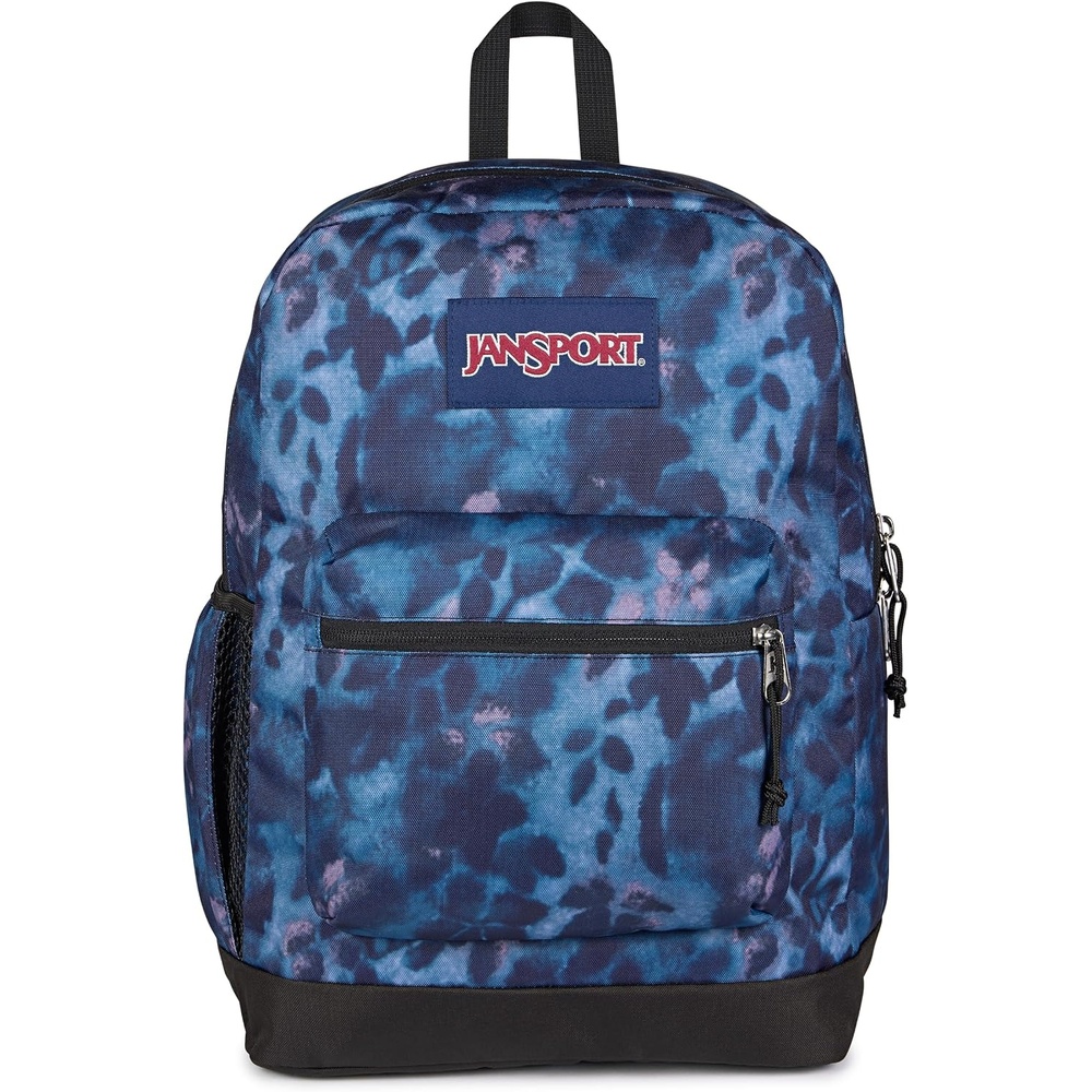 image:imageJanSport 26L Cross Town Plus Backpack Flutter By GreyGhostly Florals NavyPurplePink