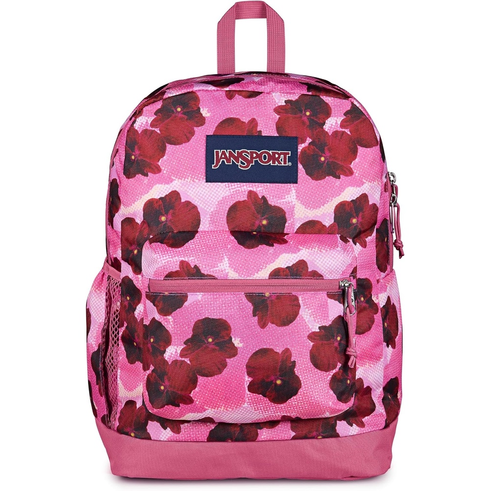 image:imageJanSport 26L Cross Town Plus Backpack Flutter By GreyPop Art Pansies Digital FuchsiaMulti