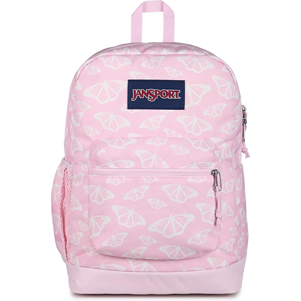 image:imageJanSport 26L Cross Town Plus Backpack Flutter By Pink IceWhitePink IceFlutter By Pink IceWhitePink Ice