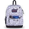 JanSport 26L Cross Town Plus Backpack, Flutter By Grey(Broken Broadcast)