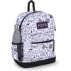 JanSport 26L Cross Town Plus Backpack, Flutter By Grey(Broken Broadcast)