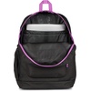 JanSport 26L Cross Town Plus Backpack, Flutter By Grey(Color Blocked Black/Digital Fuchsia/D)