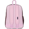 JanSport 26L Cross Town Plus Backpack, Flutter By Grey(Color Blocked Mahogany Haze/Pink Ice/)