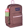 JanSport 26L Cross Town Plus Backpack, Flutter By Grey(Color Blocked Mahogany Haze/Pink Ice/)