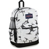 JanSport 26L Cross Town Plus Backpack, Flutter By Grey(Cyber Silver White)