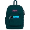 JanSport 26L Cross Town Plus Backpack, Flutter By Grey(Deep Juniper)