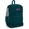 JanSport 26L Cross Town Plus Backpack, Flutter By Grey(Deep Juniper)