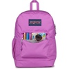 JanSport 26L Cross Town Plus Backpack, Flutter By Grey(Digital Fuchsia)