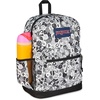 JanSport 26L Cross Town Plus Backpack, Flutter By Grey(Doodle Dots Black/White/Grey)