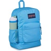 JanSport 26L Cross Town Plus Backpack, Flutter By Grey(Electric Azul)