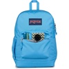 JanSport 26L Cross Town Plus Backpack, Flutter By Grey(Electric Azul)