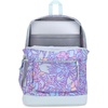 JanSport 26L Cross Town Plus Backpack, Flutter By Grey(Fluid Floral Pastel Lilac)