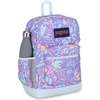 JanSport 26L Cross Town Plus Backpack, Flutter By Grey(Fluid Floral Pastel Lilac)