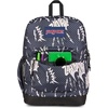JanSport 26L Cross Town Plus Backpack, Flutter By Grey(High Voltage Black/Grey/Charcoal)