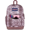 JanSport 26L Cross Town Plus Backpack, Flutter By Grey(Ice Dye Mahogany Haze/White)