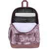 JanSport 26L Cross Town Plus Backpack, Flutter By Grey(Ice Dye Mahogany Haze/White)