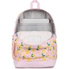 JanSport 26L Cross Town Plus Backpack, Flutter By Grey(Lemonade Stand Pink Ice/Yellow/Green)