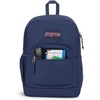 JanSport 26L Cross Town Plus Backpack, Flutter By Grey(Navy)