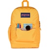 JanSport 26L Cross Town Plus Backpack, Flutter By Grey(Orange Soda)