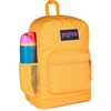 JanSport 26L Cross Town Plus Backpack, Flutter By Grey(Orange Soda)