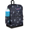 JanSport 26L Cross Town Plus Backpack, Flutter By Grey(Pastel Petals Black/Blue/Pink/Green)