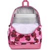 JanSport 26L Cross Town Plus Backpack, Flutter By Grey(Pop Art Pansies Digital Fuchsia/Multi)